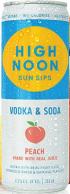 High Noon Sun Sips - Peach Vodka & Soda (4 pack cans)
