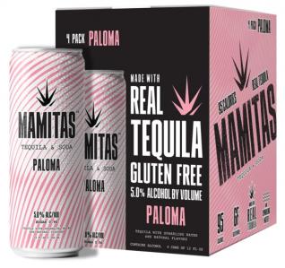 Mamitas - Paloma Tequila & Soda (4 pack cans) (4 pack cans)